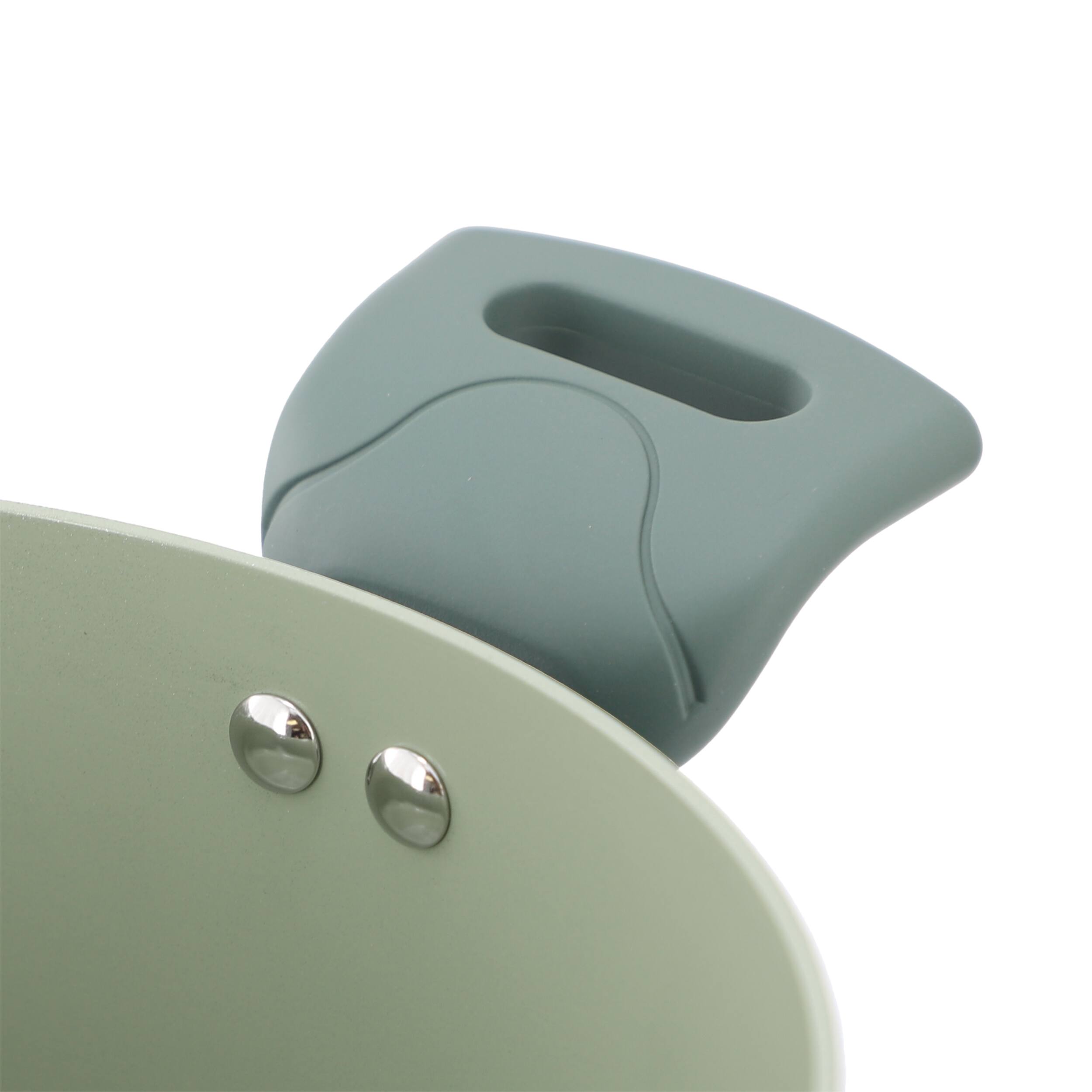 Alt View 1. Oster - Oster Sutterville Choice 6 Quart Ceramic Nonstick Aluminum Dutch Oven with Lid in Evergreen - Green.