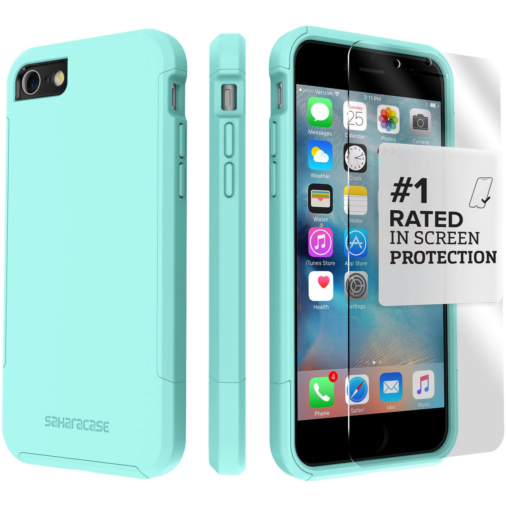 Alt View 12. SaharaCase - Inspire Series Case for Apple iPhone 7, 8, SE (3rd Generation 2022) - Teal.