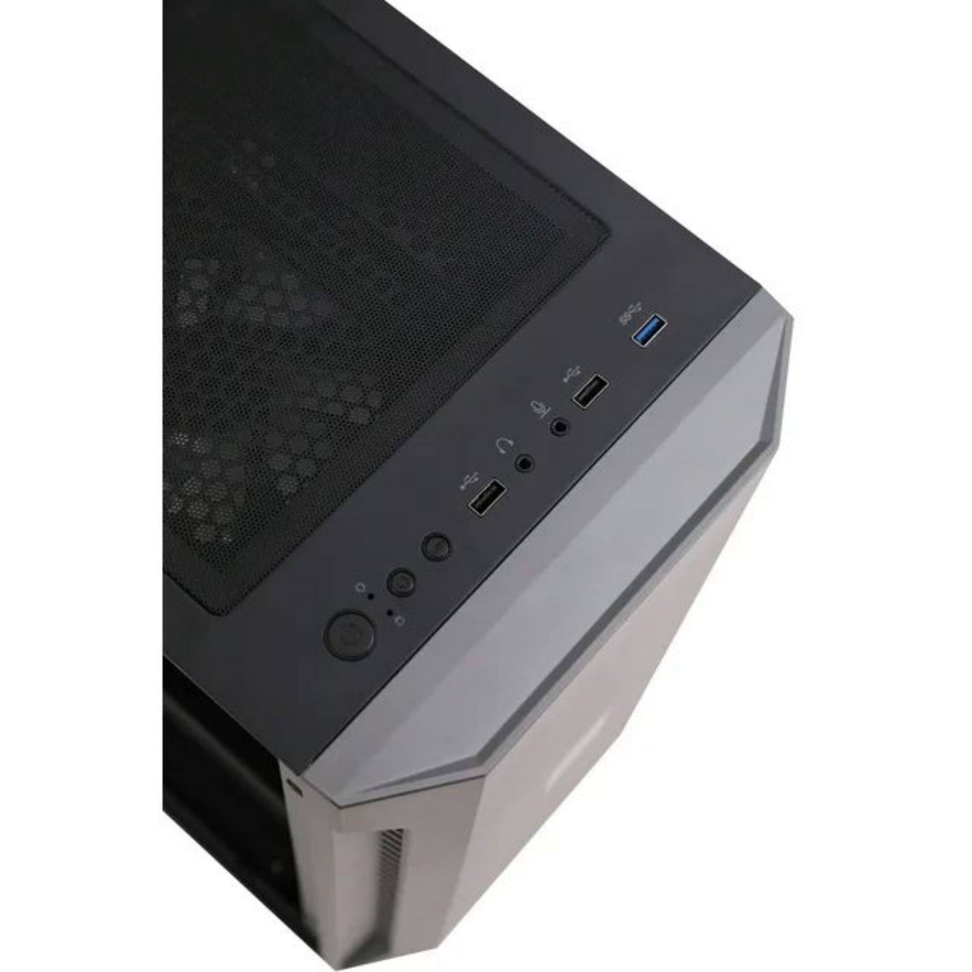 Back. MXZ - MXZ Gaming Desktop Pc,Intel I5 13400F,RTX5060,1TB SSD NVME,16G DDR4,RGB,Wifi & Win 11 Ready - Black.