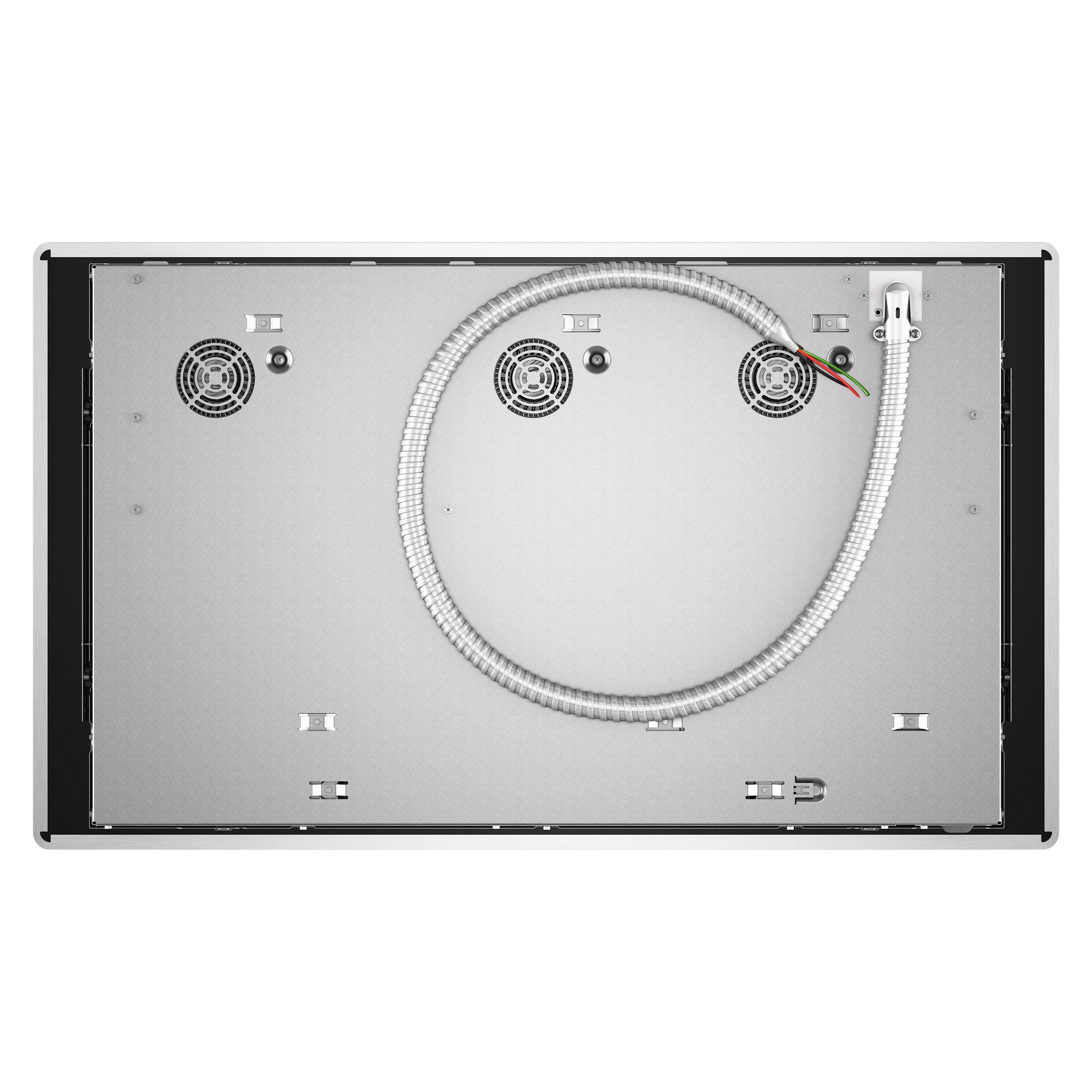 Back. KitchenAid - 36" Temp Cook Induction Cooktop with 5 Cooking Zones - Stainless Steel.