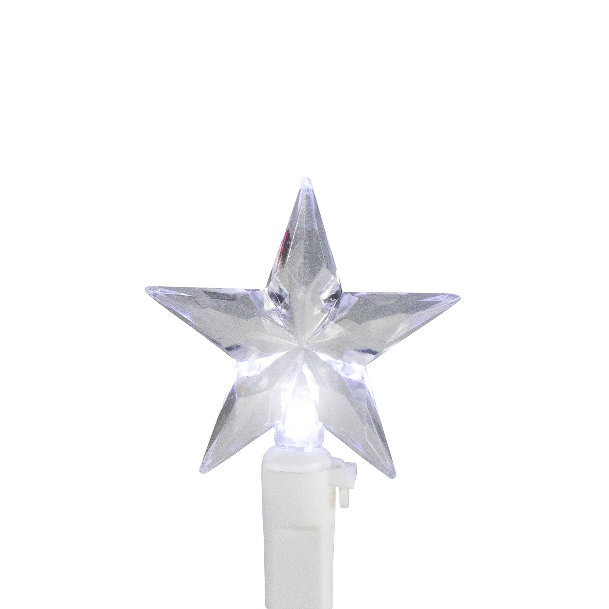 Alt View 10. Northlight - LED Patriotic Stars String Light Set - 7.25ft - White Wire - 10ct - Red.