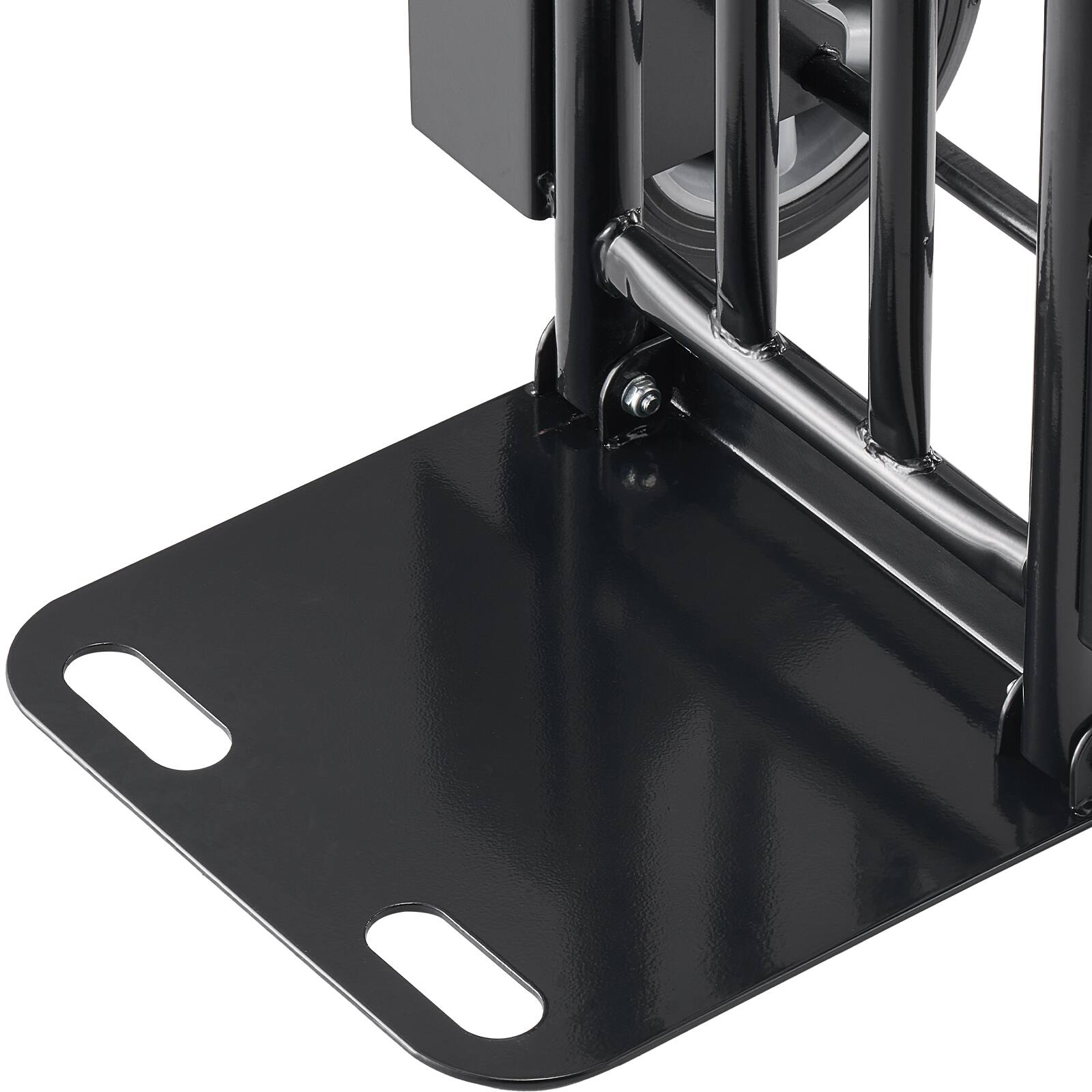 Alt View 5. VEVOR - Hand Truck, 600 lbs Load Capacity, Heavy-Duty Hand Truck Dolly with Wheels & Telescoping Handle, Portable Trolley Dolly - Black.