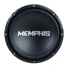 Front. Memphis Car Audio - Memphis Audio SRX1244V 12" Street Reference Dual 4-Ohm Subwoofer - 300 wRMS - Black/Gray.