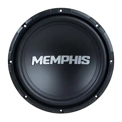 Front. Memphis Car Audio - Memphis Audio SRX1244V 12" Street Reference Dual 4-Ohm Subwoofer - 250 wRMS - Black/Gray.