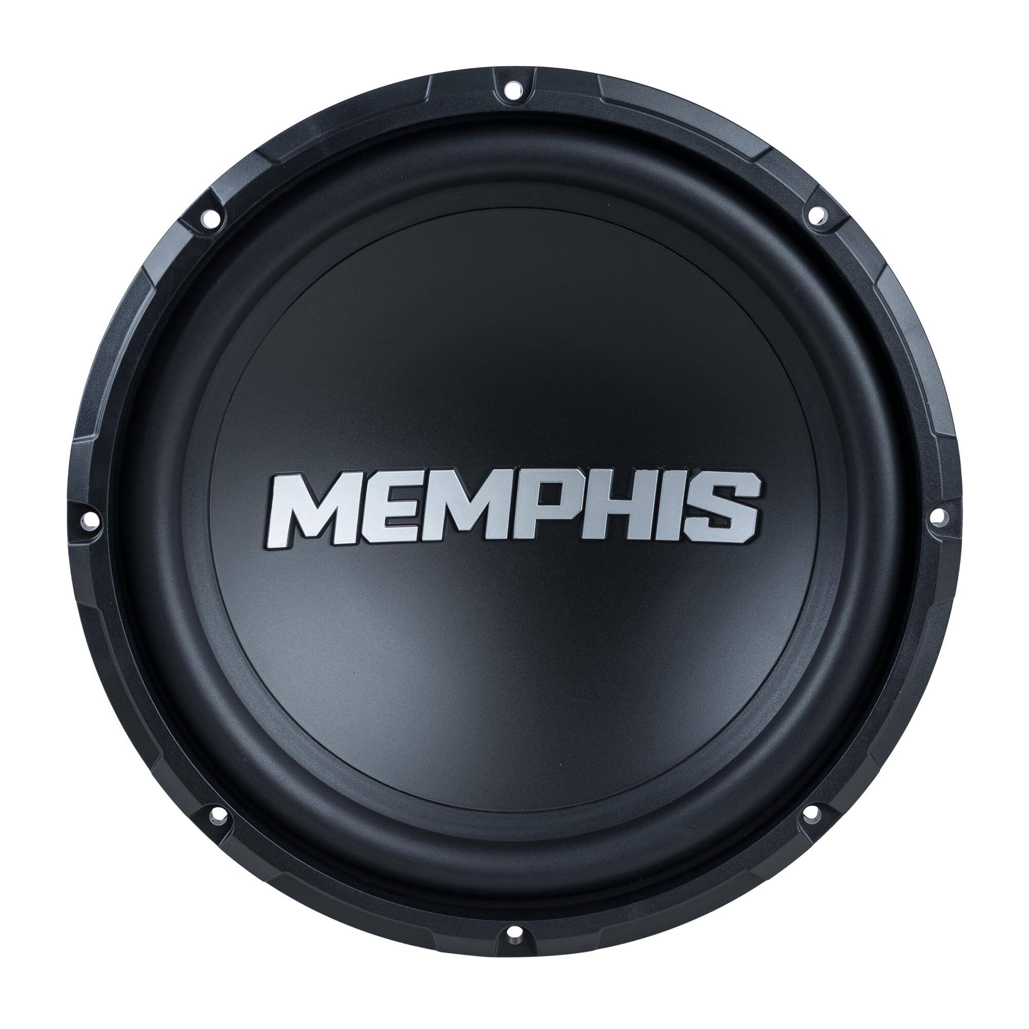 Front. Memphis Car Audio - Memphis Audio SRX1244V 12" Street Reference Dual 4-Ohm Subwoofer - 250 wRMS - Black/Gray.