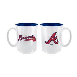 The Memory Company - Atlanta Braves 2-Pack 15oz. Iridescent Ceramic Mug Set - Multicolor