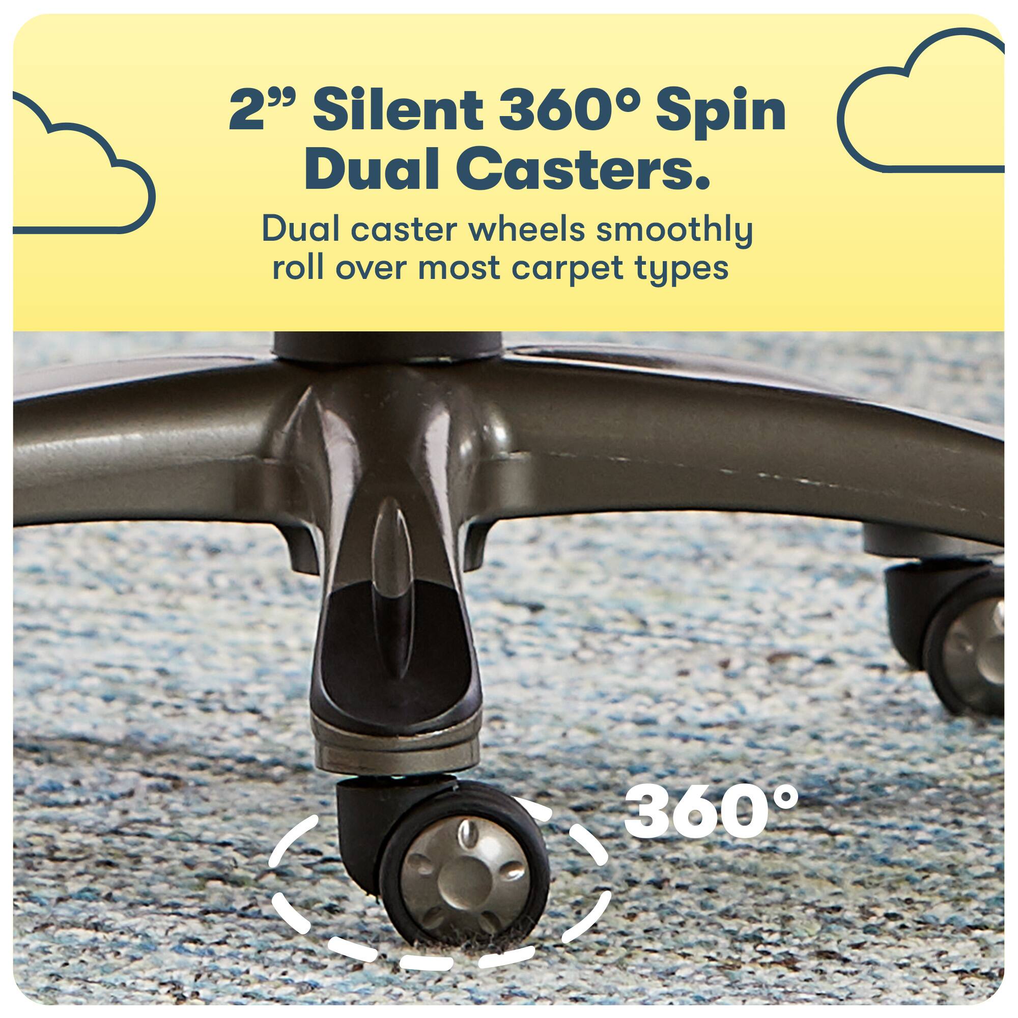 Alt View 17. Serta - Garret Bonded Leather Executive Office Chair with Premium Cushioning - Space Gray.