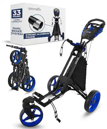 serenelife 33 POUND LOAD CAPACITY DUAL BRAKE SYSTEM STRONG ALUMINUM FRAME
serenelife elite