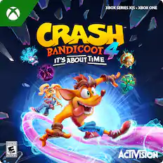 Xbox Series X/S is Xbox One. Crash Bandicoot 4: It's About Time. Everyone 10+. Activision.