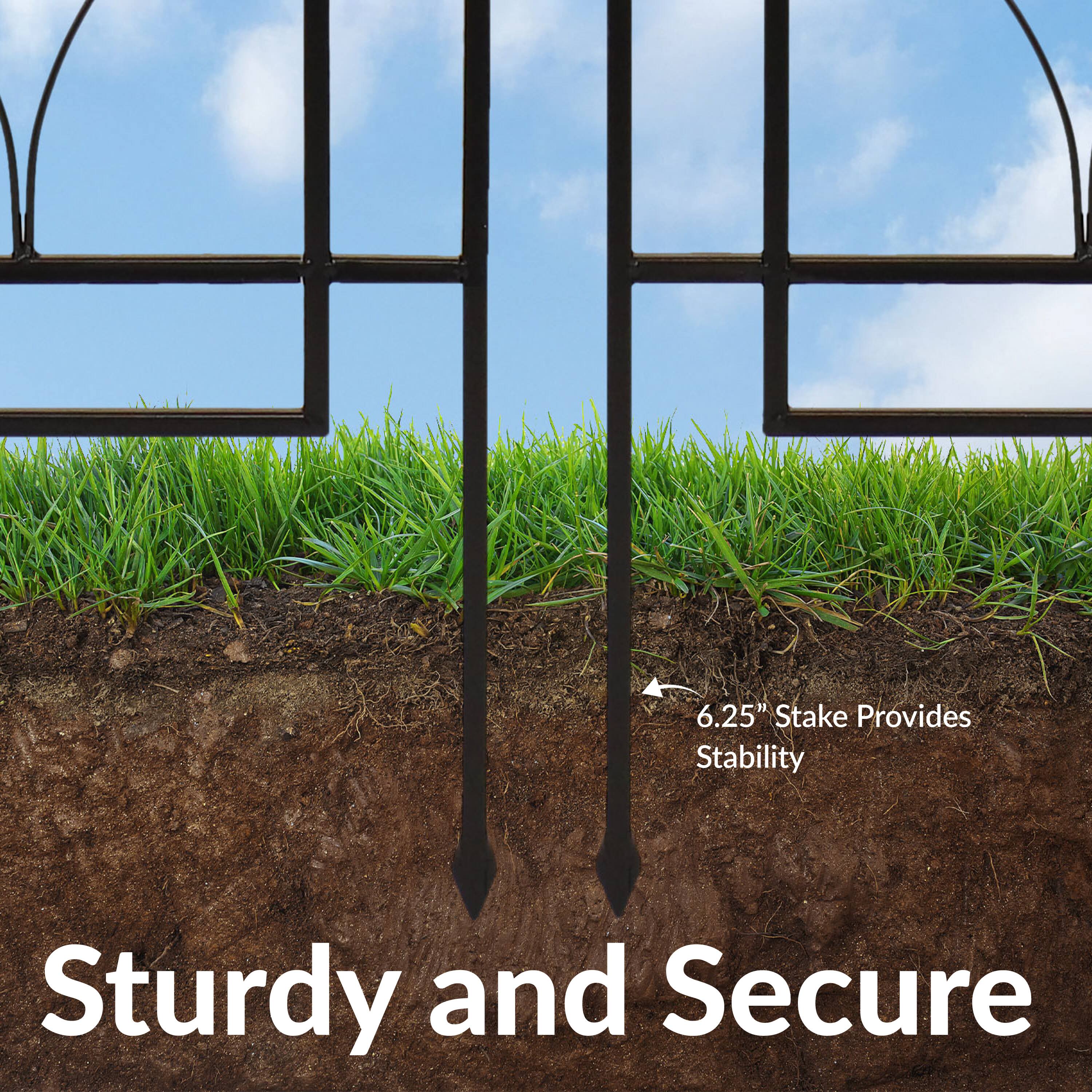 6.25" Stake Provides Stability  
Sturdy and Secure