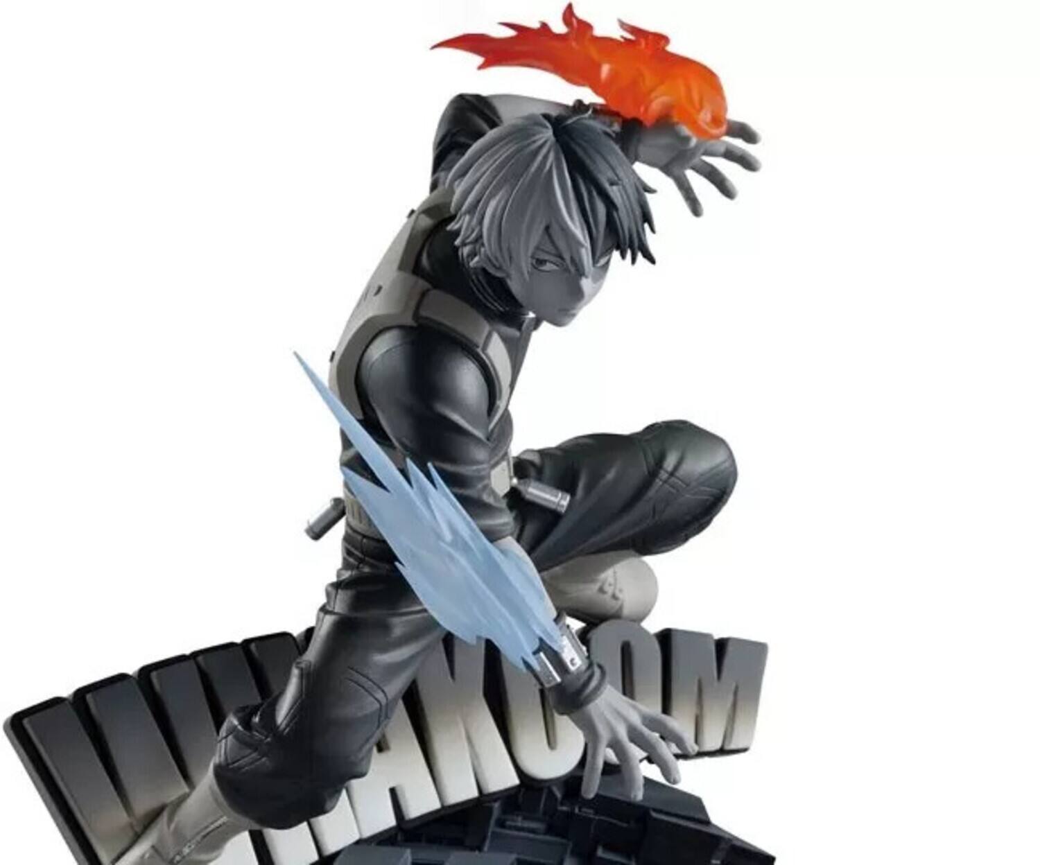 Alt View 1. PopMarket - BanPresto - My Hero Academia - Dioramatic - Shoto Todoroki (The Brush Tones) Statue   - Collectibles - Multicolor.