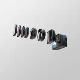 GoPro - HB-Series Lens Collection - Macro, Ultra-Wide, Anamorphic, and 4-Pack ND Lens Mod - For HERO13 Black Action Camera - Black