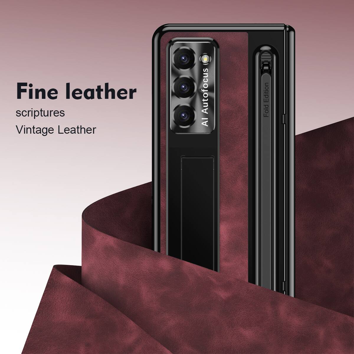 Fine leather scriptures  
Vintage Leather  
AI Autofocus  
Fold Edition
