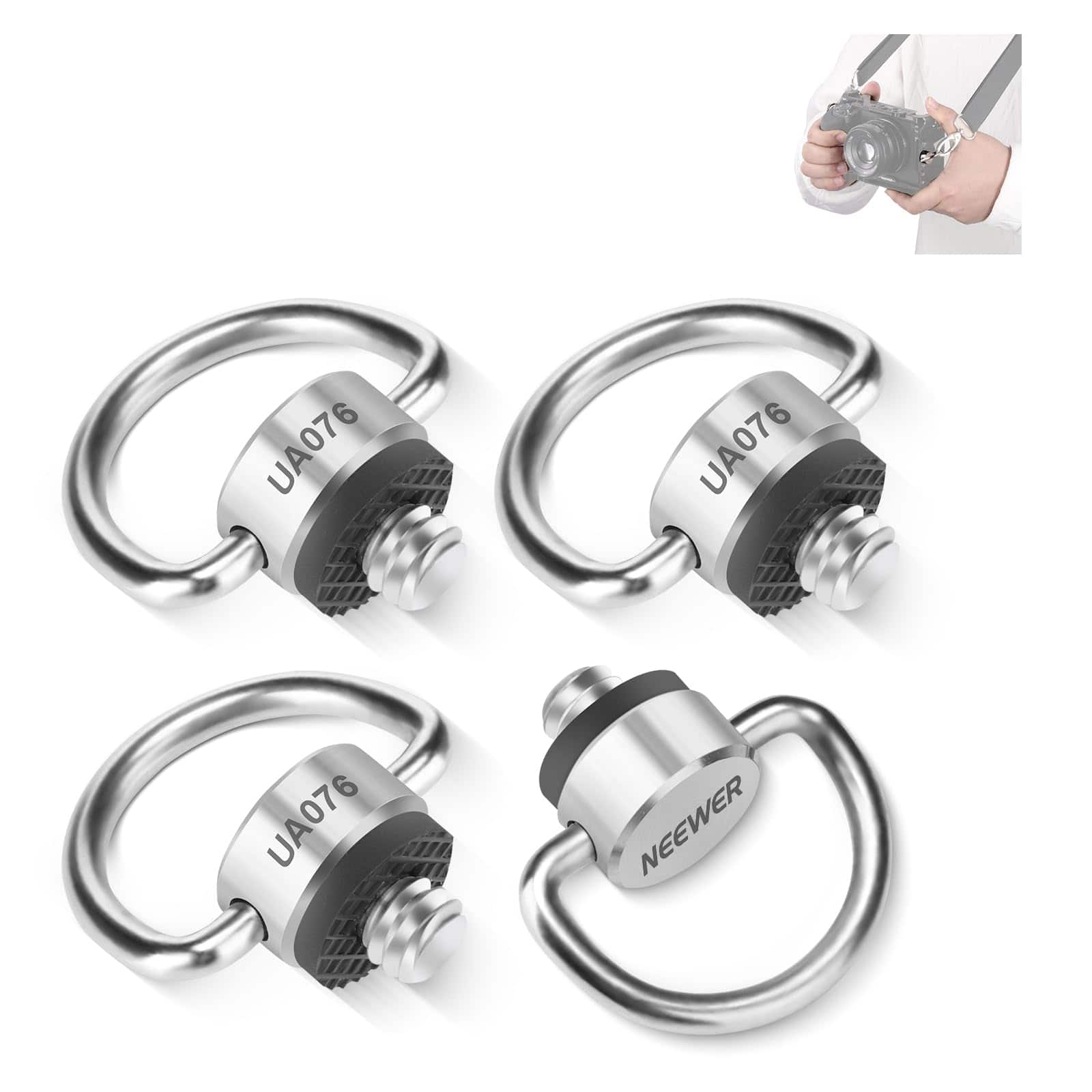 "Neewer - D-Ring Screw Set 4-Pack, 1/4"" Thread" price history on PriceWatchPro