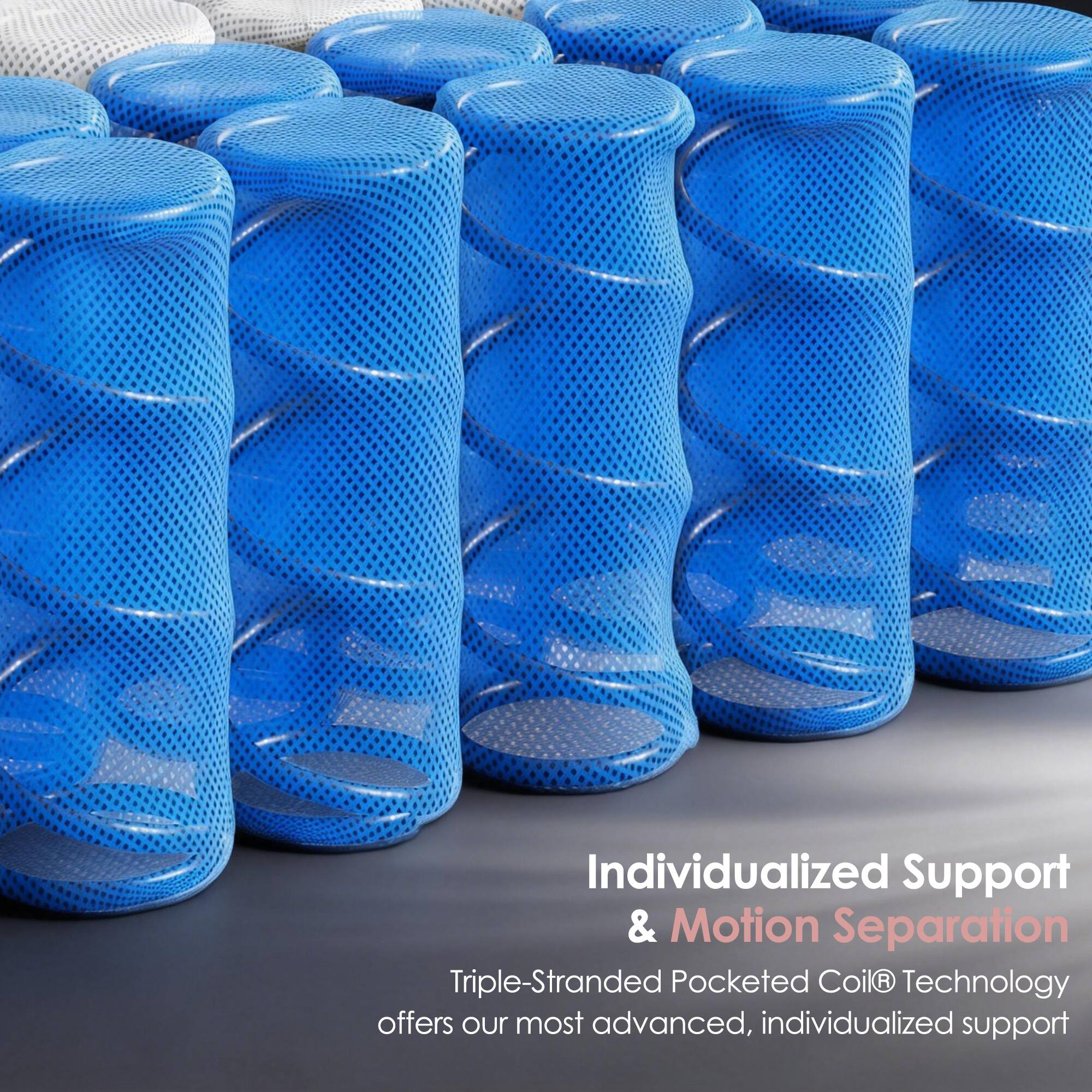 Individualized Support & Motion Separation

Triple-Stranded Pocketed Coil® Technology offers our most advanced, individualized support