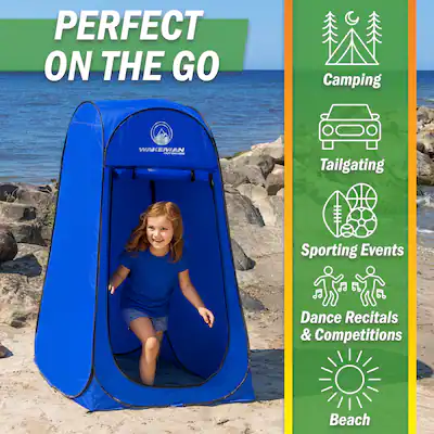 beach dressing tent Ktaxon Camping Shower Tent, Portable Pop Up Changing Tent, Waterproof Dressing Room Privacy Tent for Camping Beach, Light Pink