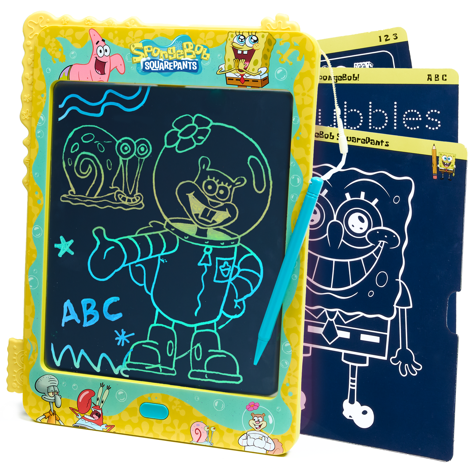 JitteryGit - SpongeBob SquarePants LCD Doodle & Drawing Tablet – Bubble Turquoise