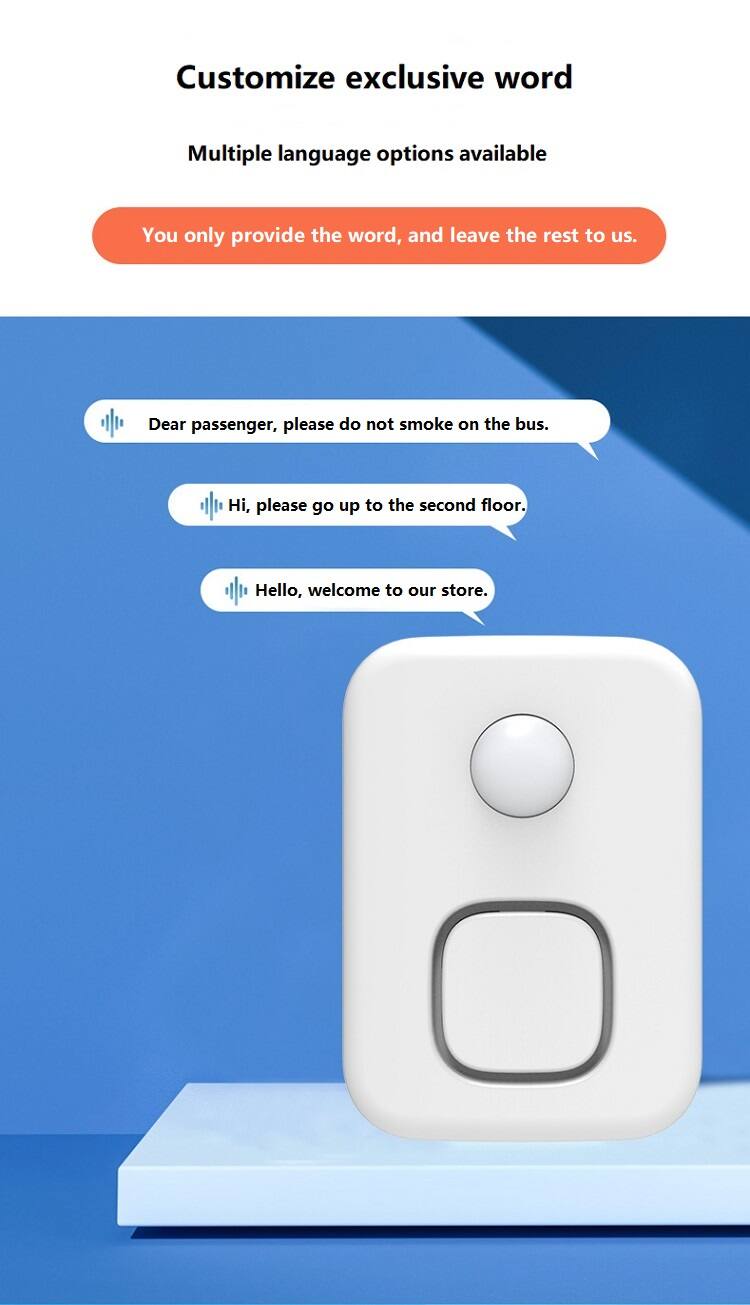 Customize exclusive word  
Multiple language options available  
You only provide the word, and leave the rest to us.  

Dear passenger, please do not smoke on the bus.  
Hi, please go up to the second floor.  
Hello, welcome to our store.