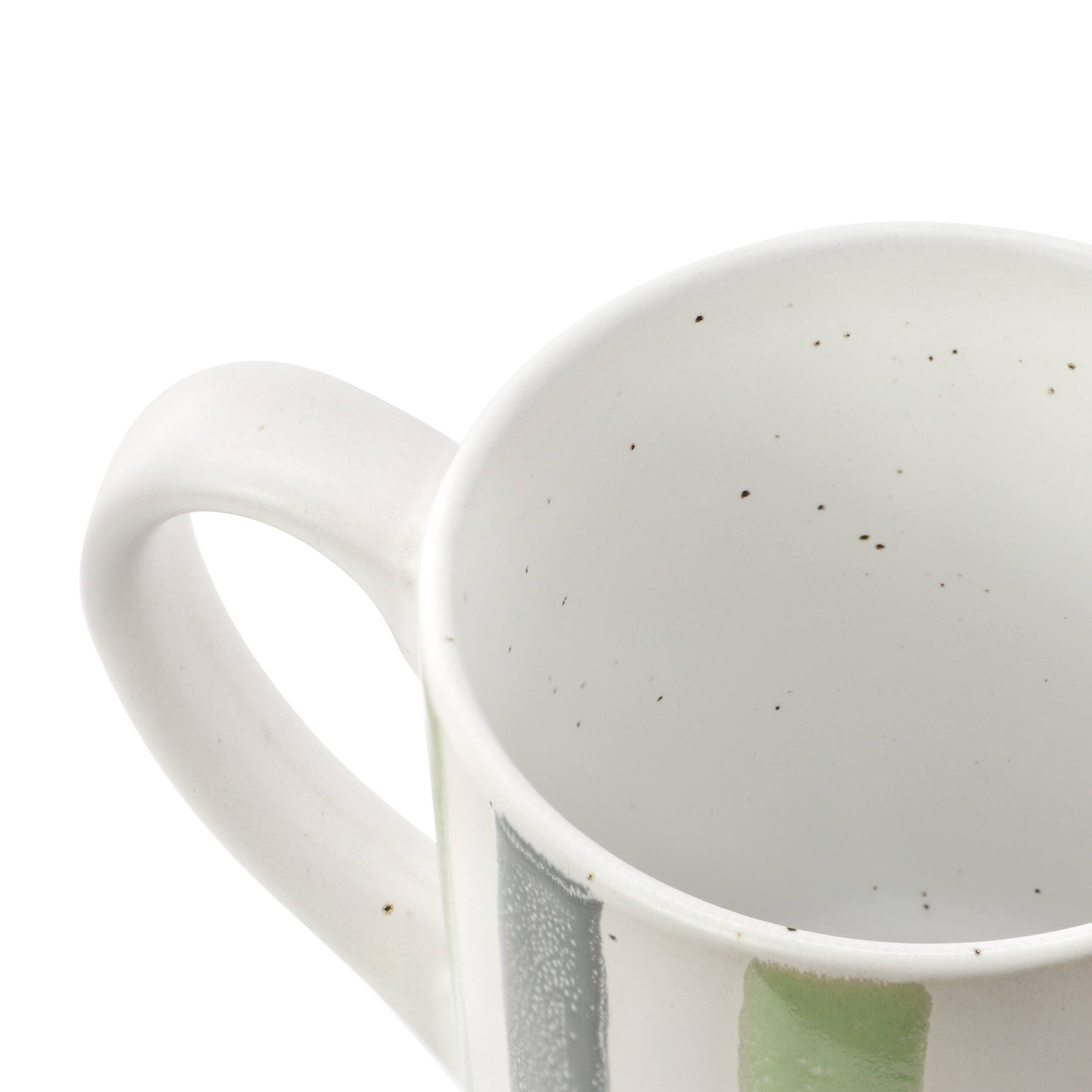Back. Gibson - Gibson Home Atlantic Waves 4 Piece 17 Ounce Handpainted Stoneware Mug Set - Assorted Colors.