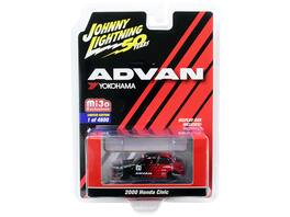 2000 Honda Civic #21 "ADVAN Yokohama" 1/64 Diecast Johnny Lightning 50th Anniversary Limited Edition 4800 pcs - Multi