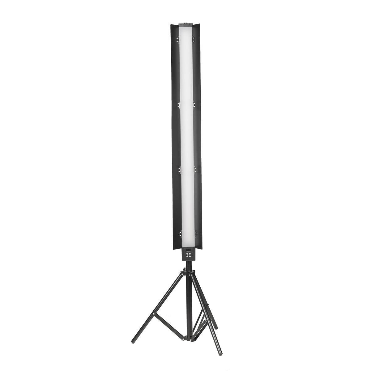 Front. Smith-Victor - Smith-Victor Acies 48" RGBW LED Strip Light with Barndoors.