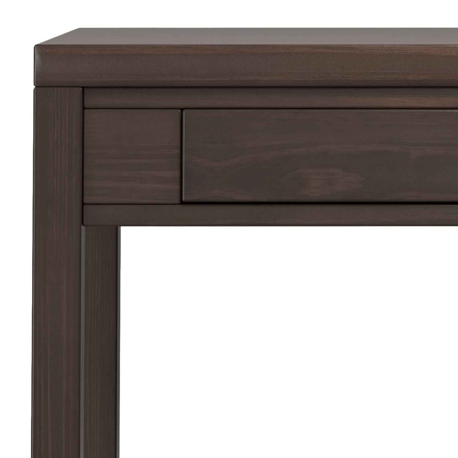 Alt View 6. Simpli Home - Hollander SOLID WOOD Contemporary 38 inch Wide Small Desk in Warm Walnut Brown - Warm Walnut Brown.