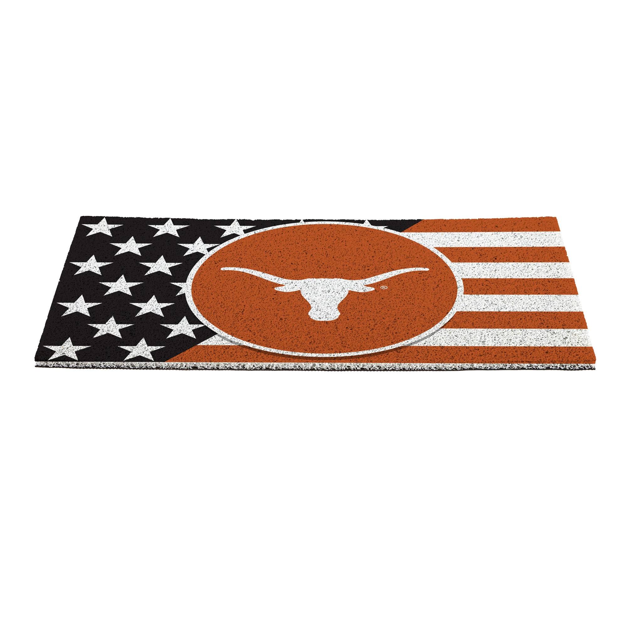 Alt View 1. Evergreen Enterprises - Texas Longhorns 16" x 28" Stars & Stripes Patriotic Turf Mat - Multicolor.