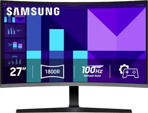 Corporate Success at Home: Samsung - 27" 1800R 100Hz Refresh Rate +