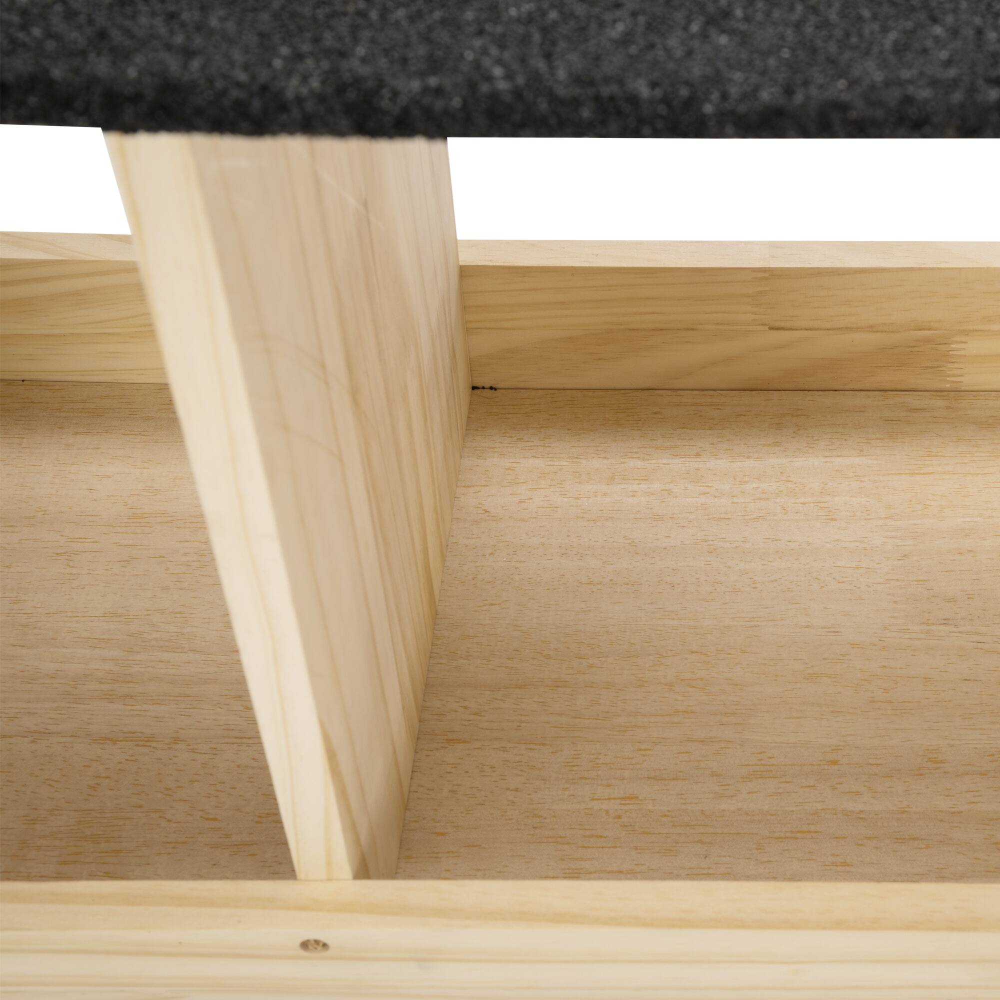 Back. Boyel Living - Natural Wood Color Chicken Coop with Waterproof Roof and 3 Nest Areas with Pine WoodandAsphalt - Brown.