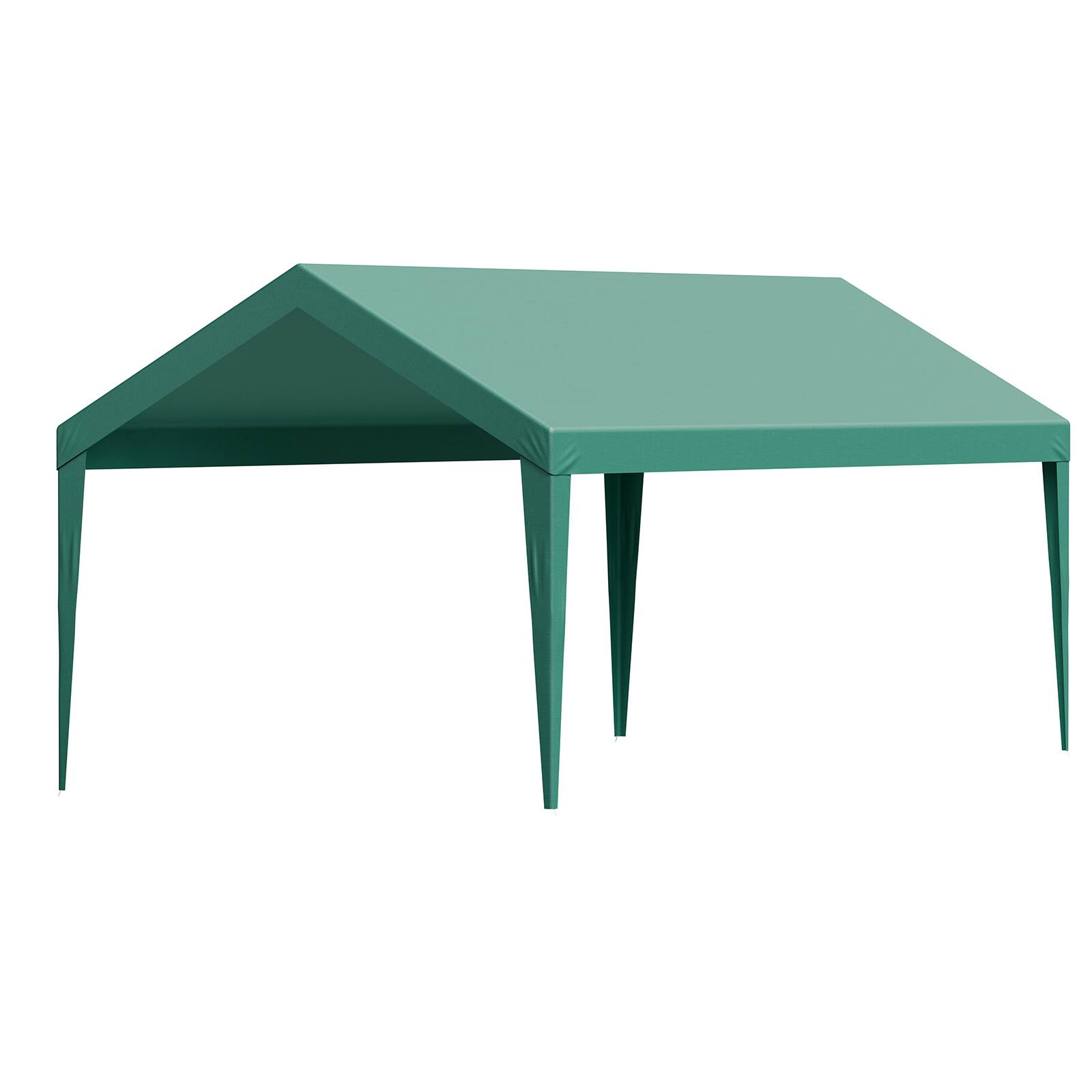 Alt View 5. VEVOR - Carport Replacement Canopy, 10 x 20 ft Potable Garage Tent Top Tarp, UV-Resistant & Waterproof Car Shelter Tarp - Dark Green.