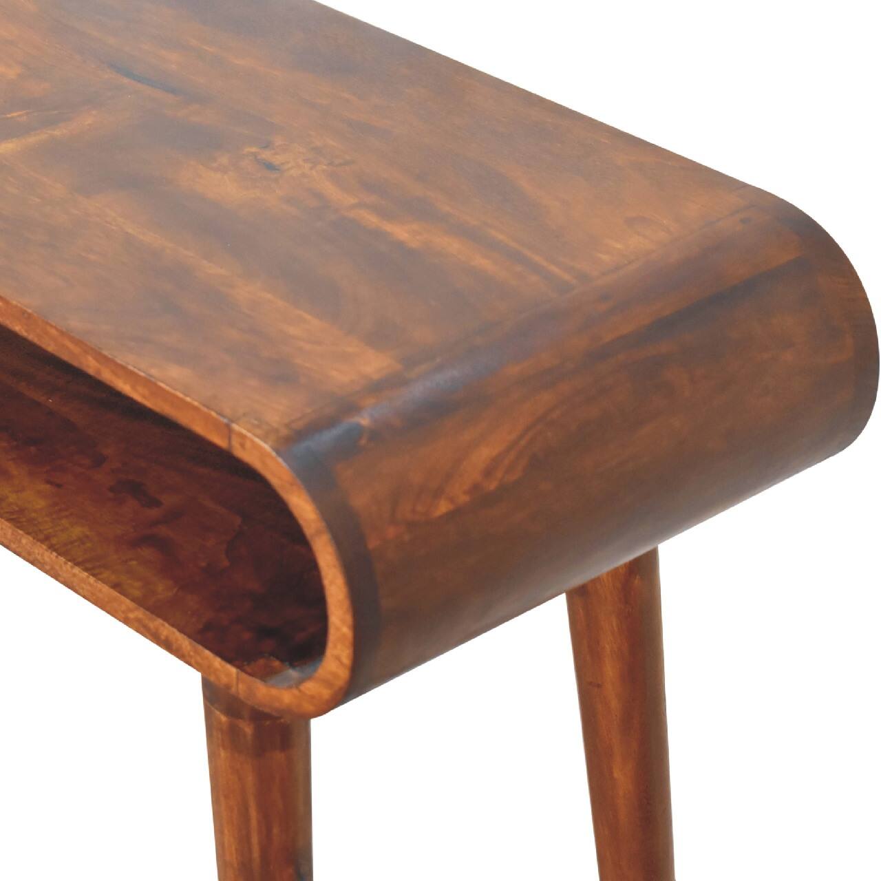 Alt View 2. Artisan Furniture - Amaya Nordic Style Console Table - Dark Brown.