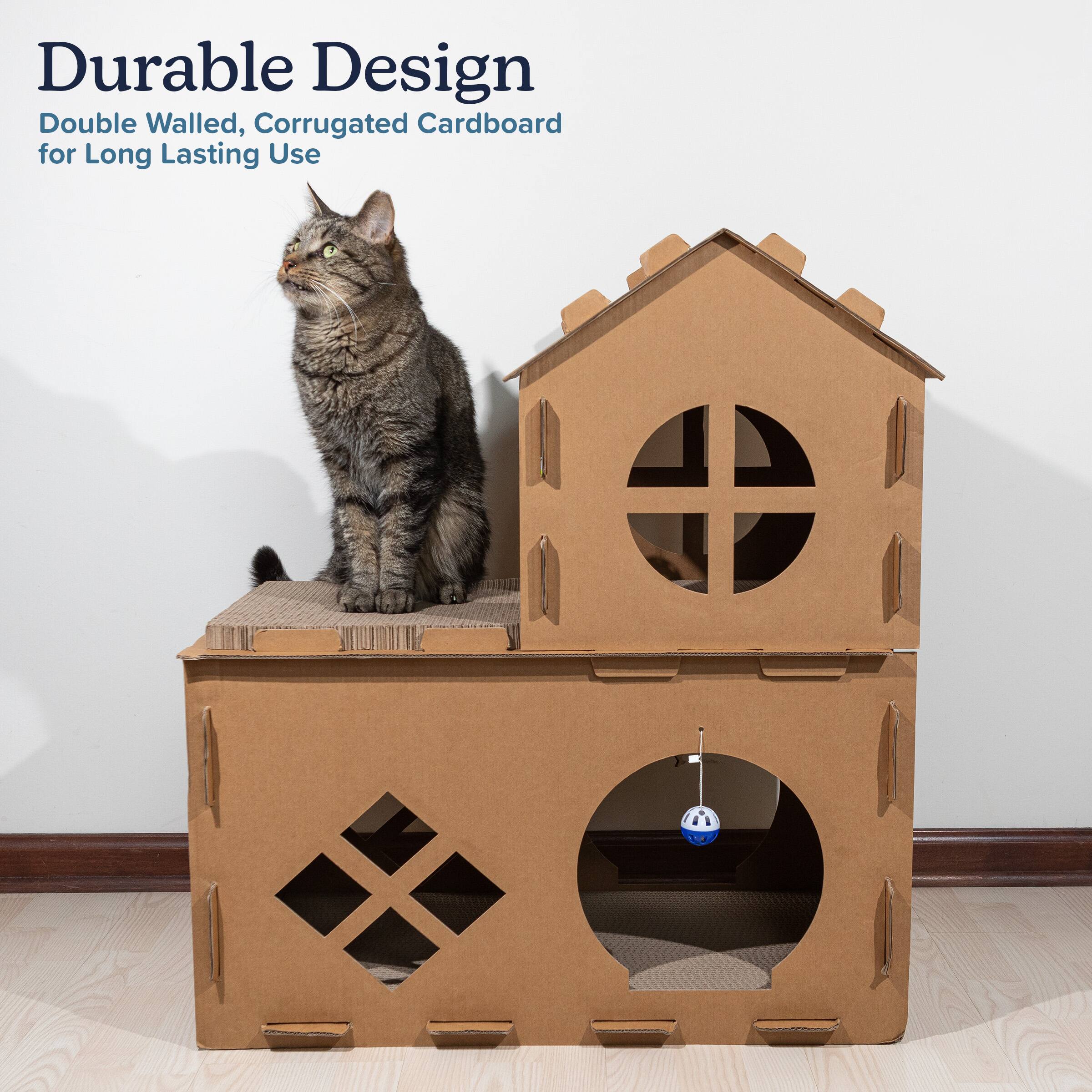 Durable Design  
Double Walled, Corrugated Cardboard for Long Lasting Use