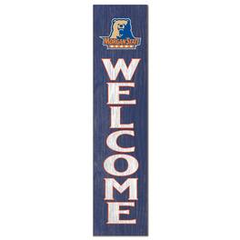 Jardine - Morgan State Bears 12" x 48" Welcome Outdoor Leaner - Blue