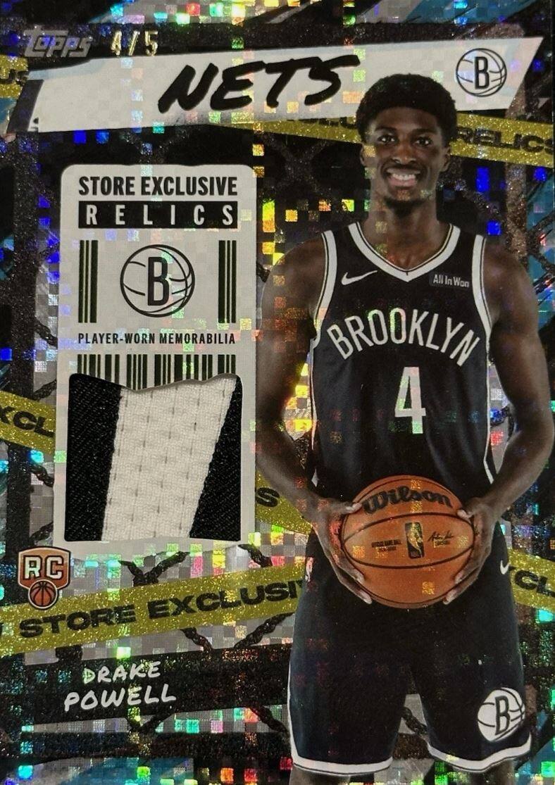 NETS  
STORE EXCLUSIVE RELICS  
PLAYER-WORN MEMORABILIA  
BROOKLYN  
4  
Wilson  
RC EXCLUSIVE  
STORE  
DRAKE POWELL