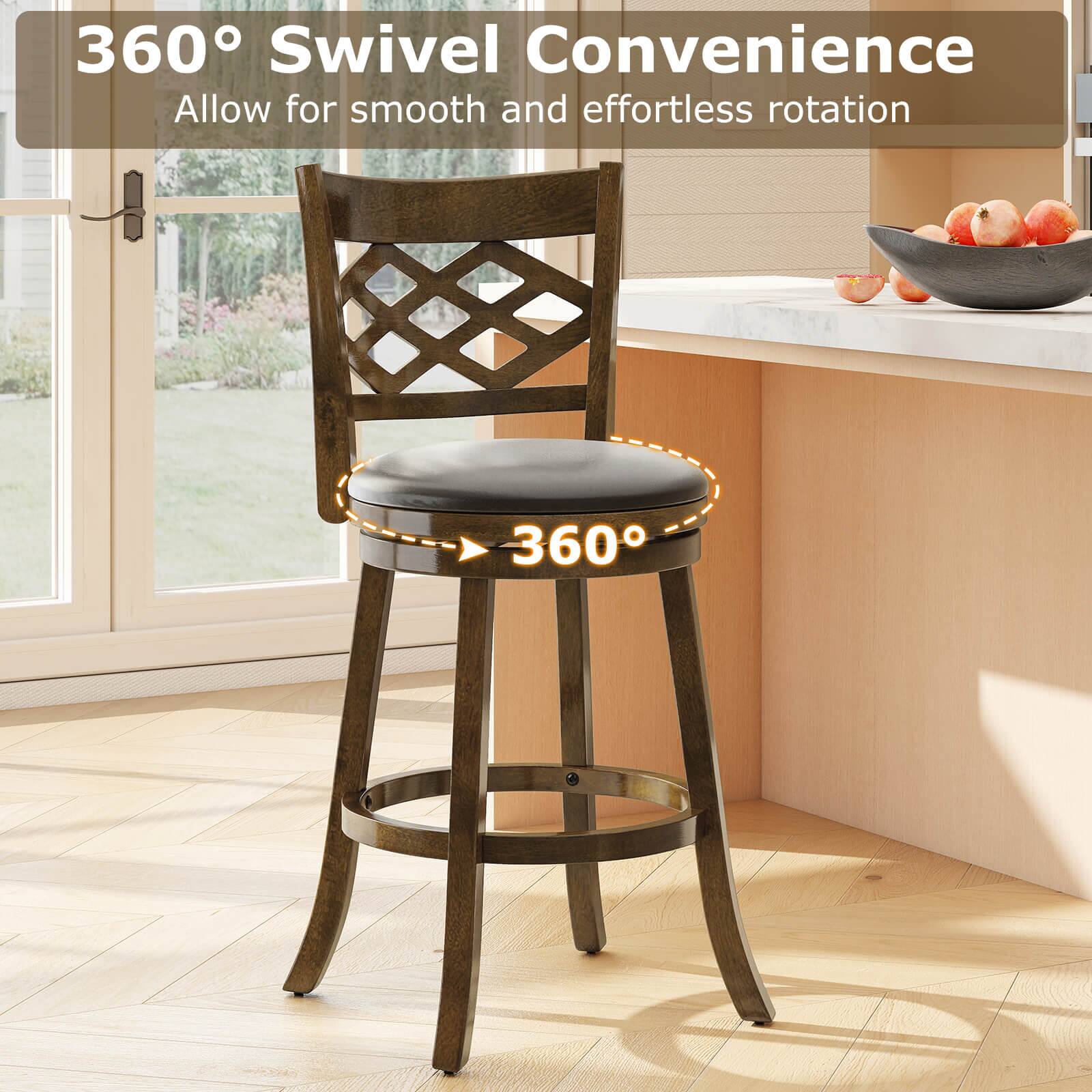 360° Swivel Convenience  
Allow for smooth and effortless rotation