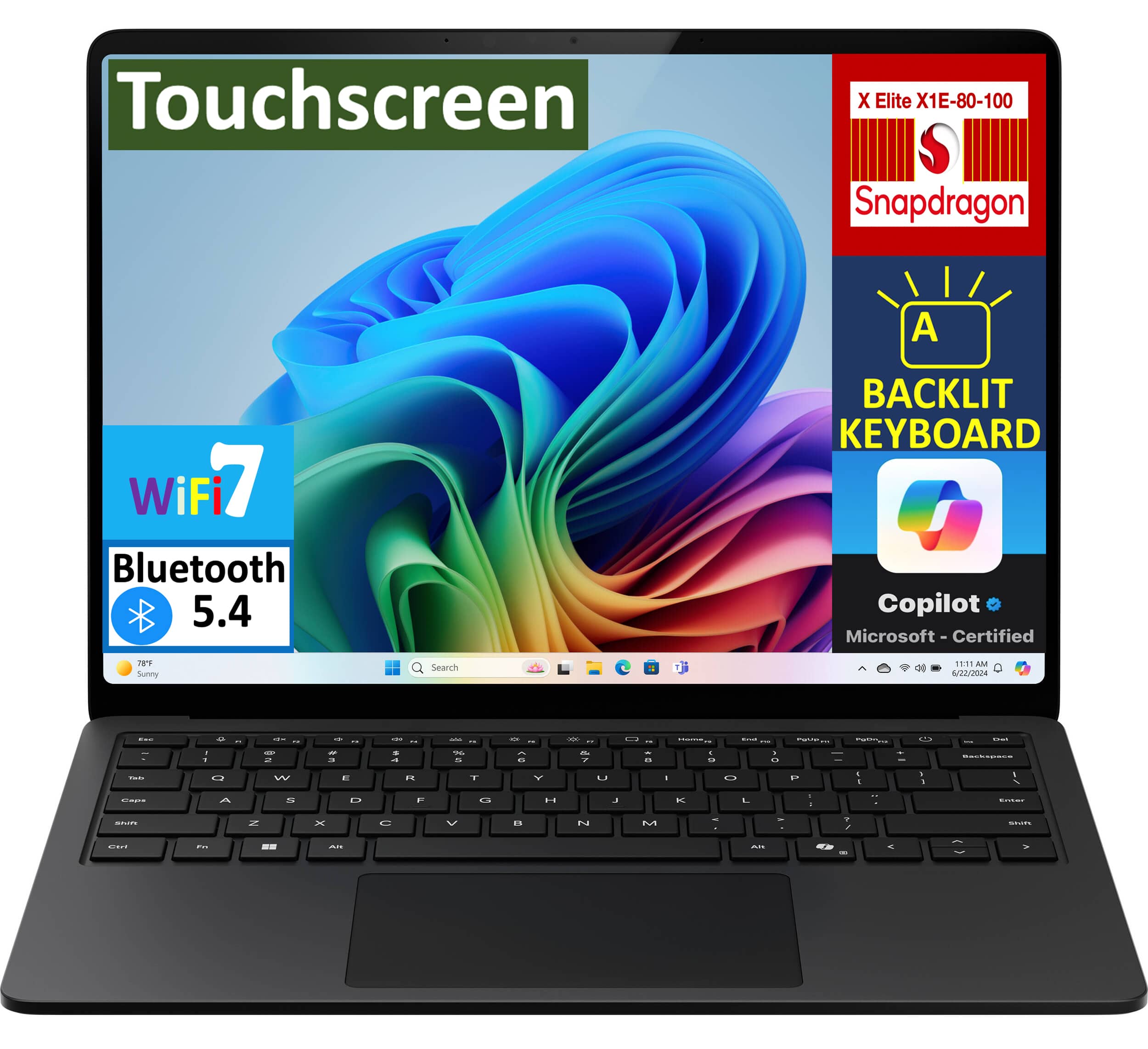 Microsoft - Surface Laptop ZYT-00026 Laptop, Snapdragon, 16GB, 1TB SSD, 15.0" 2496x1664, Qualcomm Adreno, Win 11 Home - Graphite Black