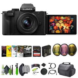 Panasonic - Lumix G100D 4K Mirrorless Camera with 12-32mm Lens Vlogging Bundle