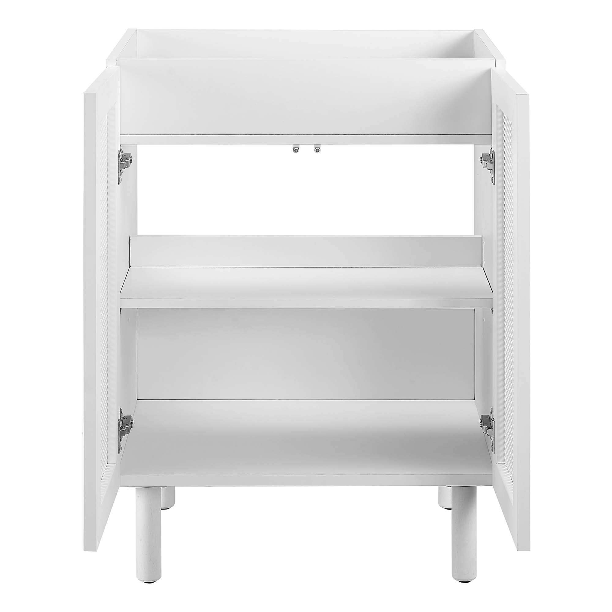 Alt View 4. Modway - Calla Bathroom Cabinet Basin Not Included by Modway - White.