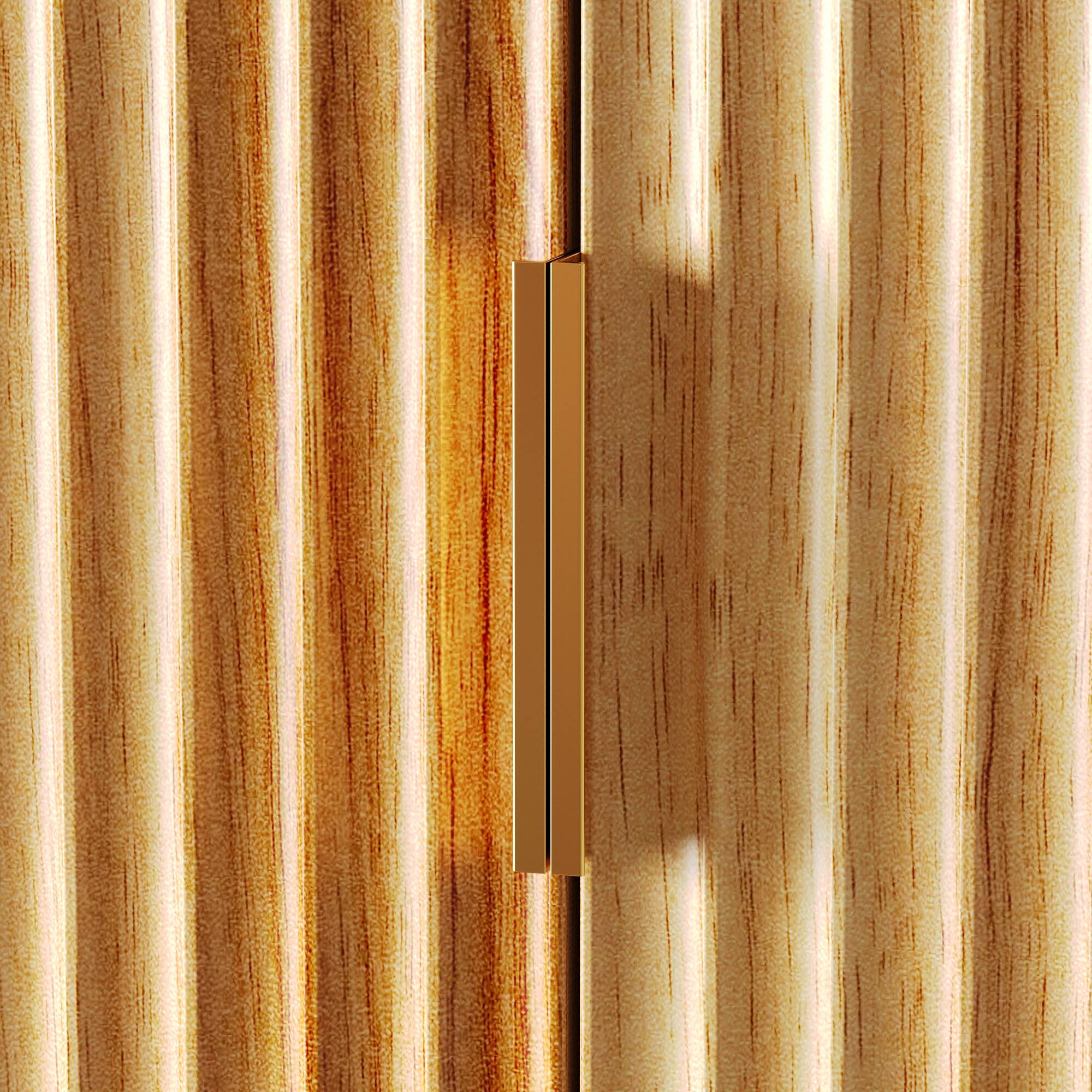 Alt View 4. FUFU & GAGA - Kitchen Pantry Cabinet with Fully-Opening Upper Doors and Door-Mounted Storage, Sideboard with Adjustable Shelves - Wooden.