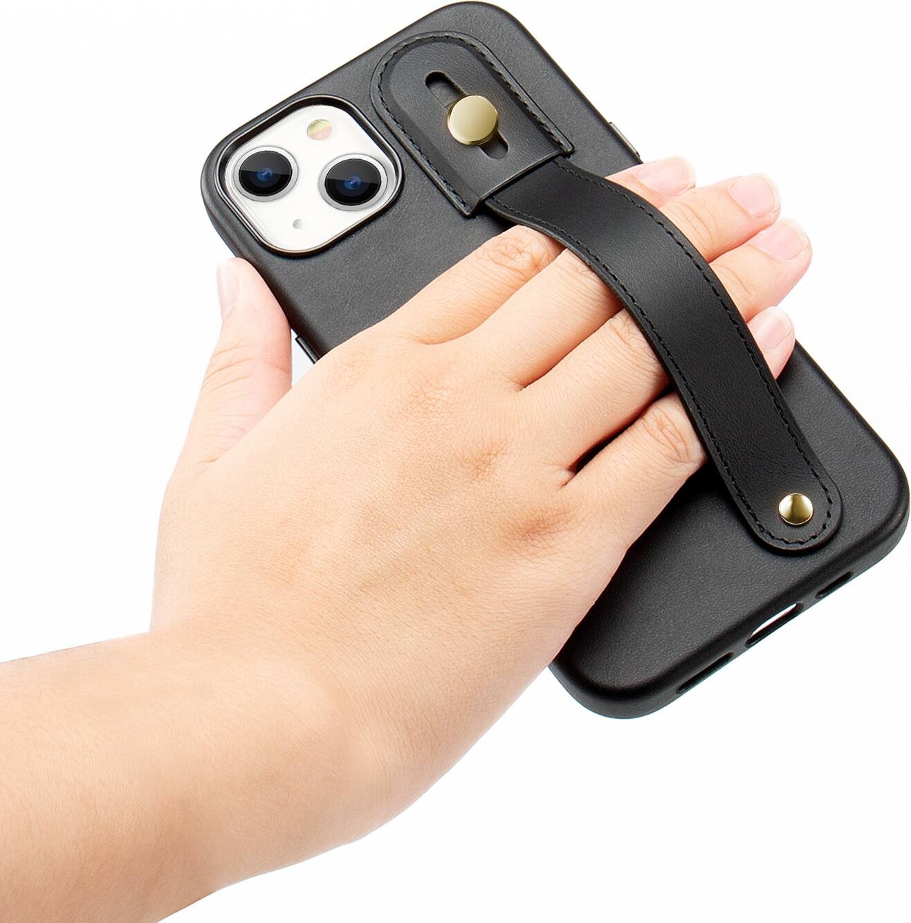 Alt View 15. SaharaCase - HandGrip Series Case for Apple iPhone 13 - Black.