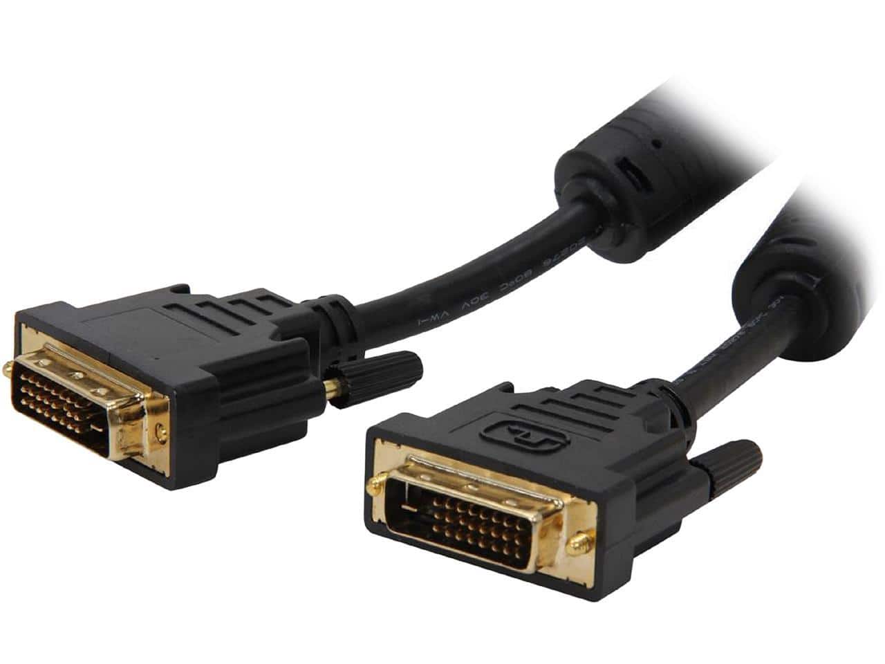 Nippon Labs - DVI-10-DD-2P 10 ft. DVI-D Male to Male Cable with Digital Dual-link, Black (2-Pack)