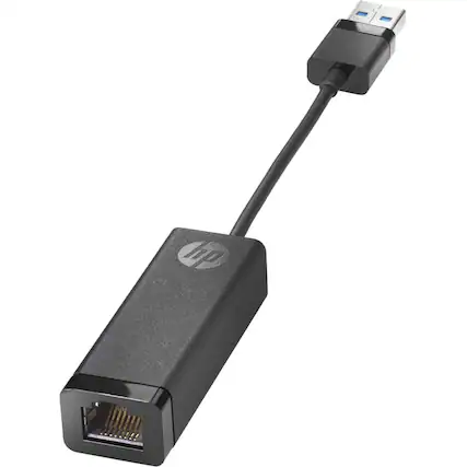 Front. HP - HP USB 3.0 to Gigabit RJ45 Adapter G2 - USB 3.0 Type A - 1 Port(s) - 1 - Twisted Pair - 10/100/1000Base-T - Portable - Unknown.