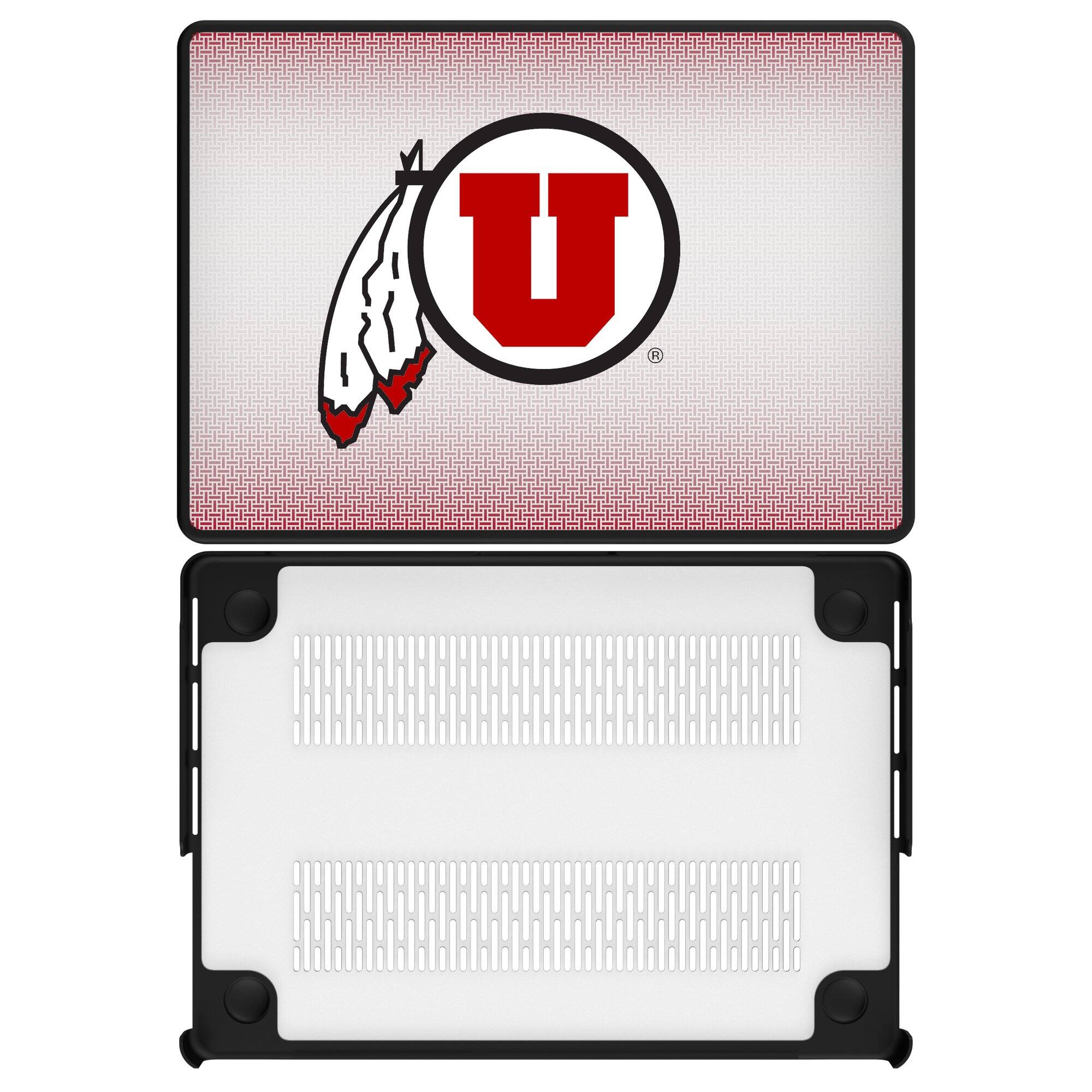 Front. Keyscaper - Utah Utes Linen MacBook Case - Pro 13 in - Multicolor.