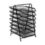 Alt View 16. Mind Reader - 7-Tier Paper Tray, Desktop Organizer, File Storage, Office, Metal Mesh, 11.75"L x 13.75"W x 20"H - Black.