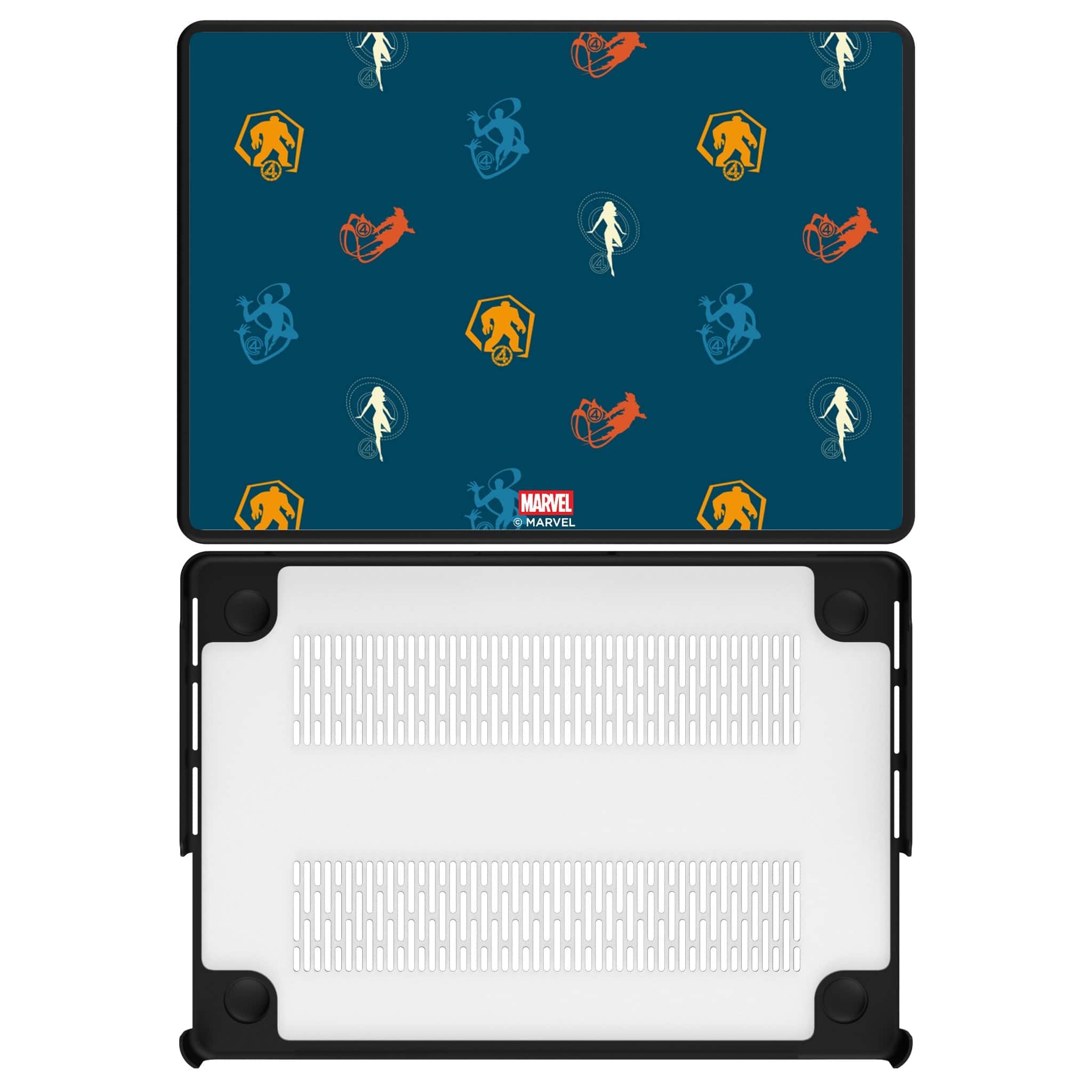 Keyscaper - Marvel Pattern 2 Laptop Case - Apple MacBook Pro (13-inch, 2020) - Fantastic Four
