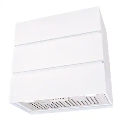 Front. Akicon - Akicon 30" Stainless Steel Wall Mount Range Hood, 3 Stacks Kitchen Hood with 600 CFM Vent Motor - White.
