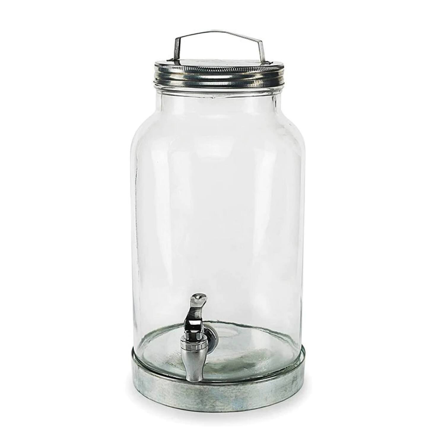 Angle. Style Setter - Silver Creek 1.5 Gallon Glass Beverage Dispenser - Clear.
