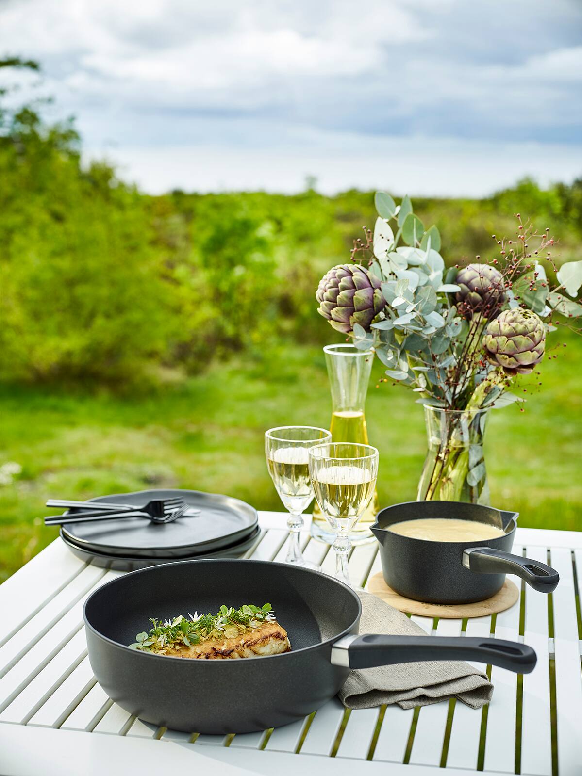 Alt View 5. Scanpan - Classic 2 Quart Covered Saucepan - Black.