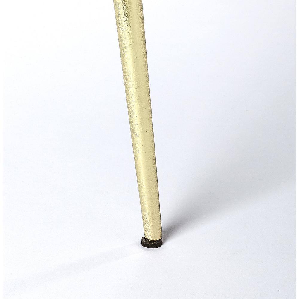 Angle. Butler Specialty - Hollings Green Marble & Brass Side Table - Green.