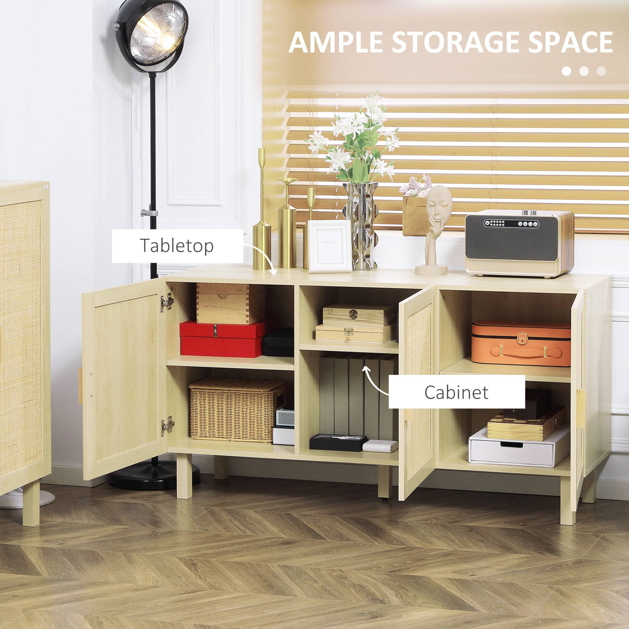 AMPLE STORAGE SPACE
Tabletop
Cabinet